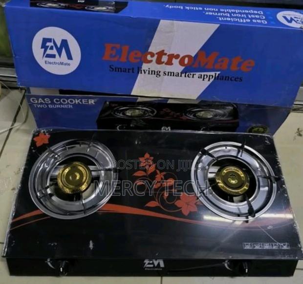 Electromate Glass Double Burner Cooker
