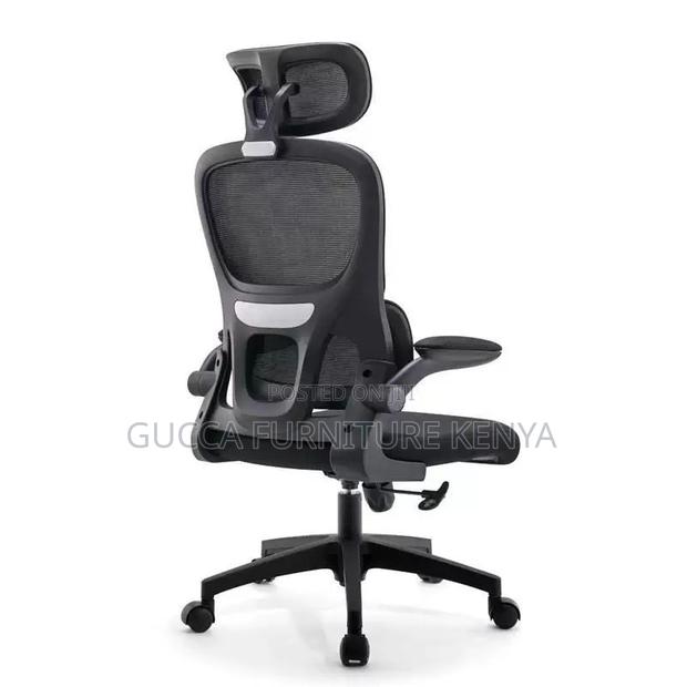 Ergonomic Computer Chair With Lift-Up Armrests - thumbnail 5