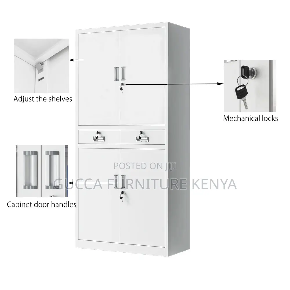 4-Door's Steel Office Filling Cabinet With Drawers