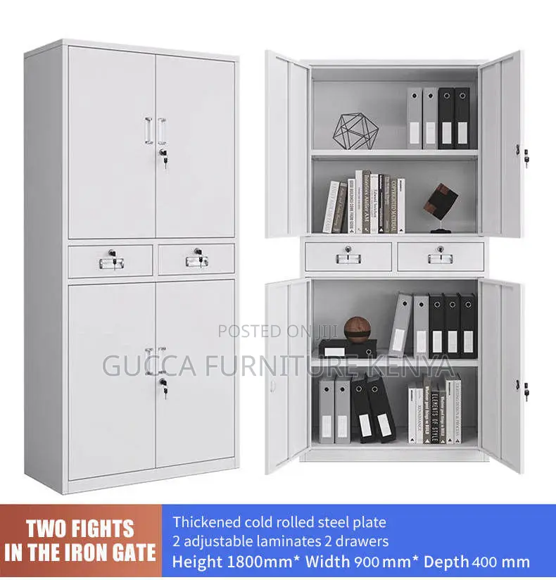 4-Door's Steel Office Filling Cabinet With Drawers