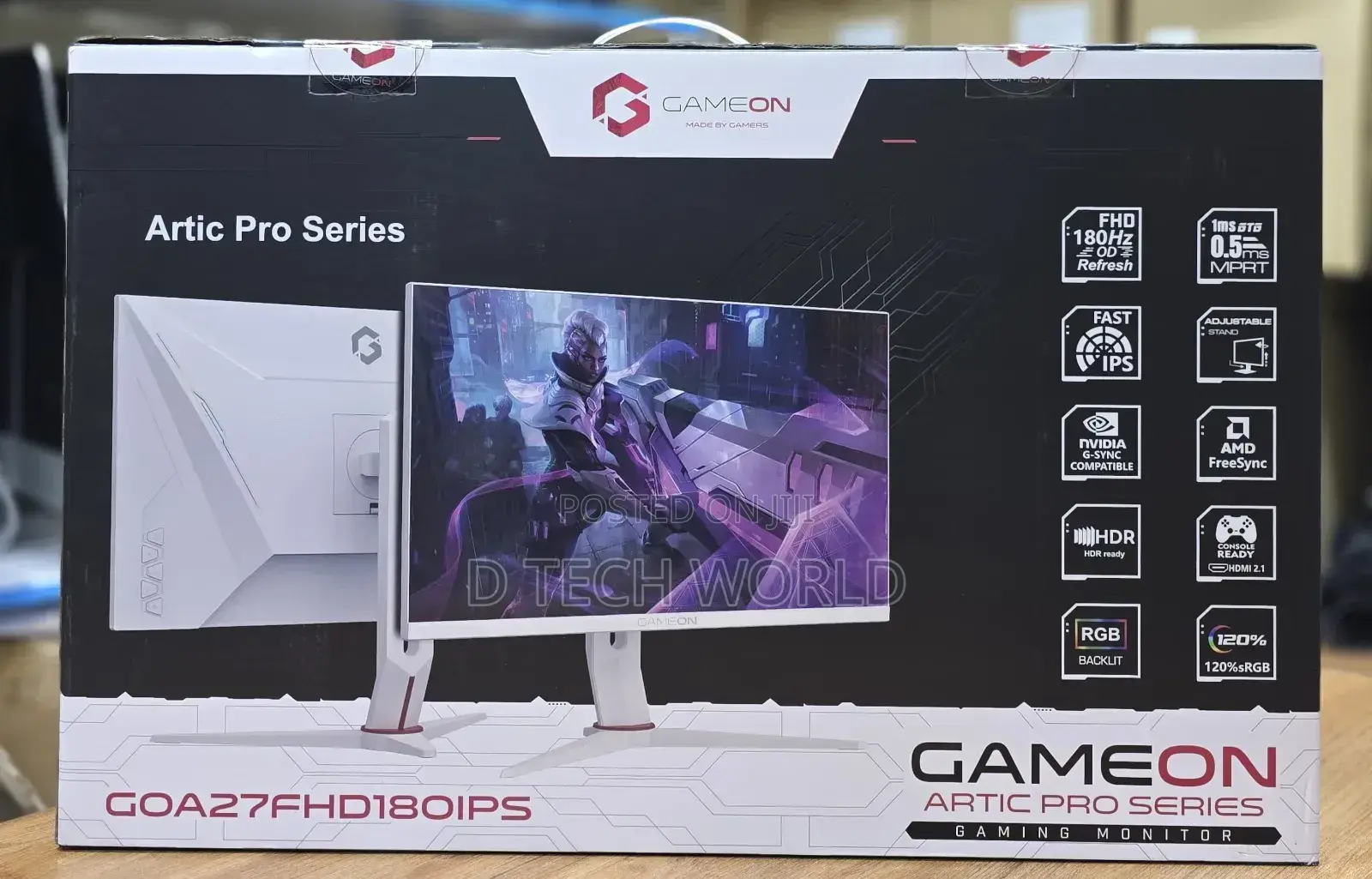 Gameon Artic Pro Series 27 Inches Gaming Monitor
