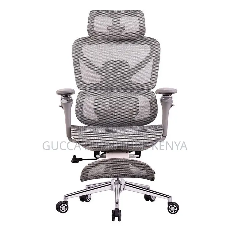 White Executive Full Mesh Orthopedic Office Seat