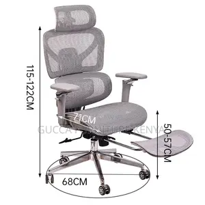 White Executive Full Mesh Orthopedic Office Seat