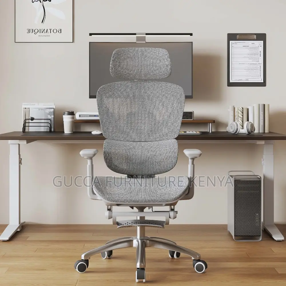 White Executive Full Mesh Orthopedic Office Seat