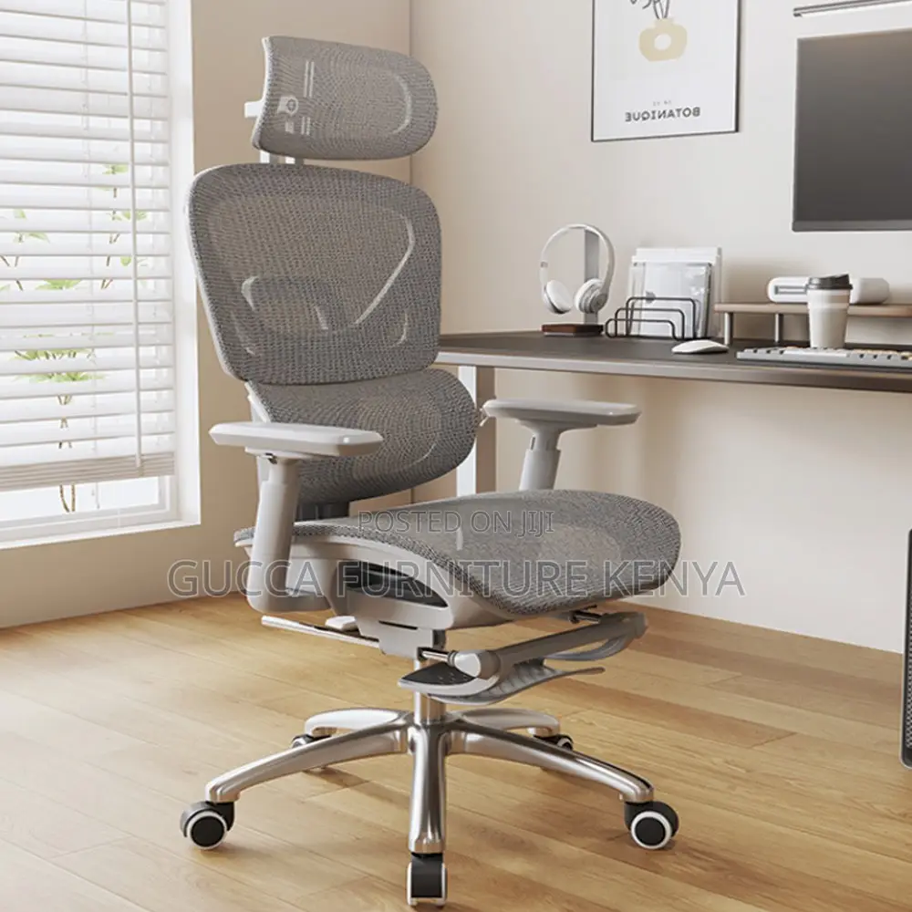 White Executive Full Mesh Orthopedic Office Seat