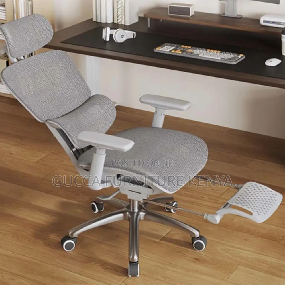 White Executive Full Mesh Orthopedic Office Seat