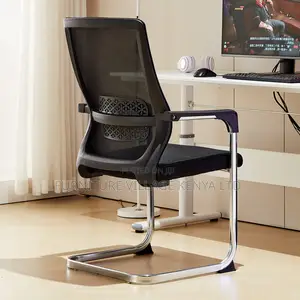 Office Chair : Black Mesh Conference Office Chair