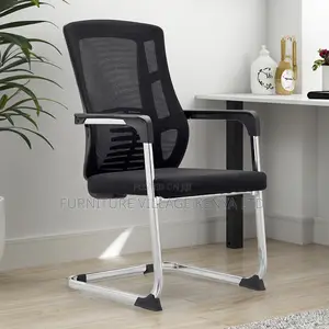 Office Chair : Black Mesh Conference Office Chair