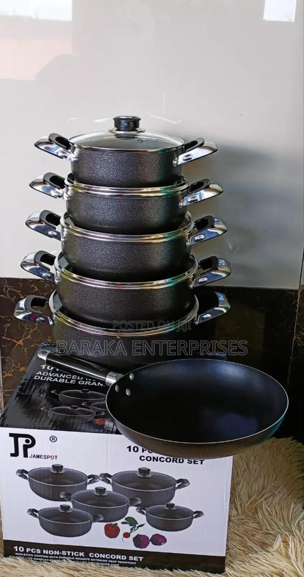 *Jp Nonstick Cookware Set 11 Pcs(Comes With a Free Pan)