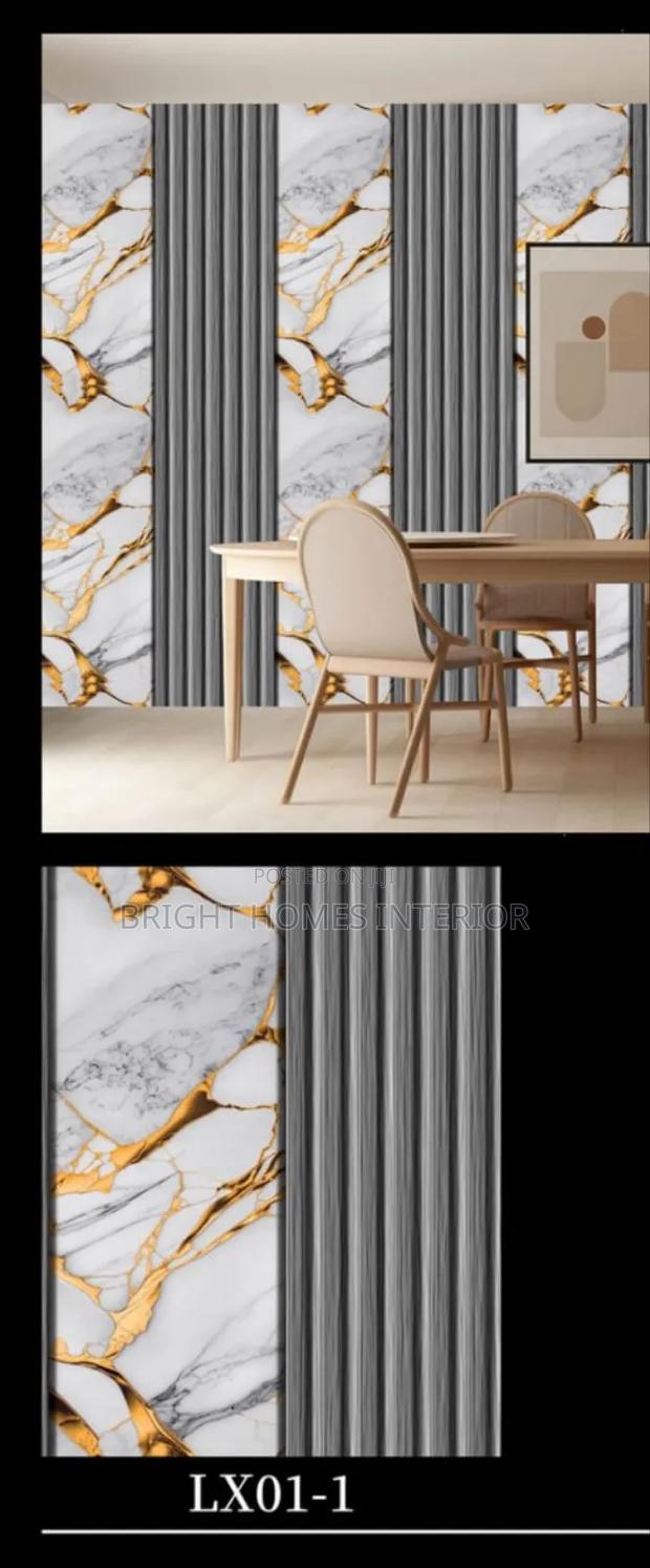 Grey Mixed With Gold Marble Wallpaper