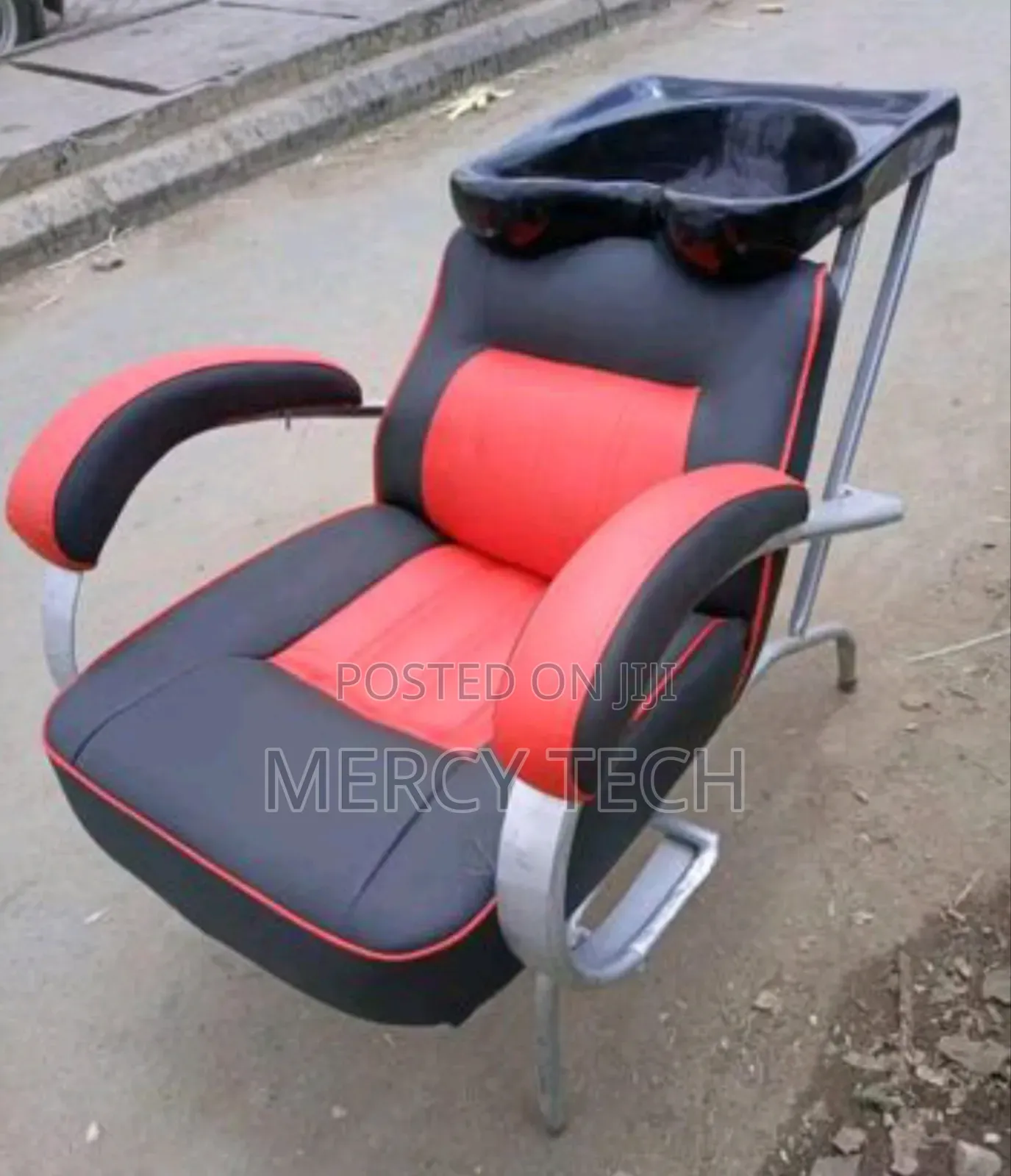 Barber Chair With Real Wash Sink