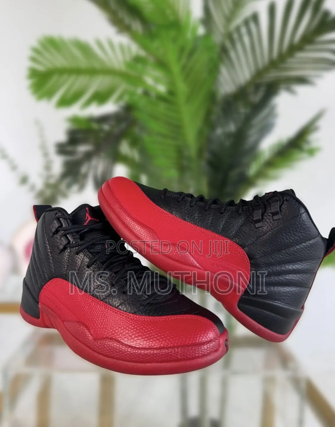 *Air Jordan 12 Black Varsity Red _Sizes:40,41,42,43,44,45_