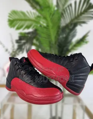 *Air Jordan 12 Black Varsity Red _Sizes:40,41,42,43,44,45_