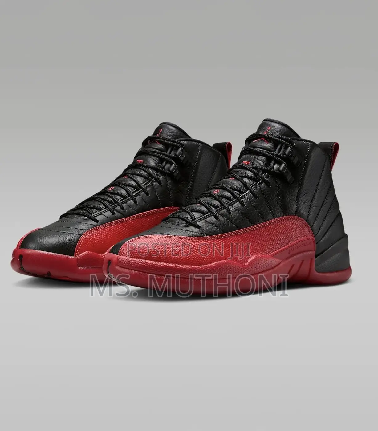 *Air Jordan 12 Black Varsity Red _Sizes:40,41,42,43,44,45_