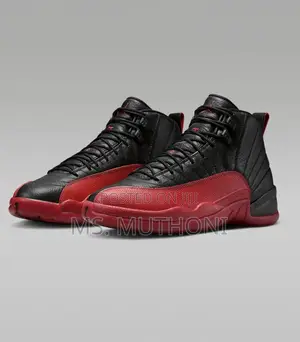 *Air Jordan 12 Black Varsity Red _Sizes:40,41,42,43,44,45_