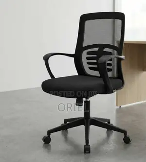 Office Chair : Height Adjustable Mid-Back Mesh Office Chair