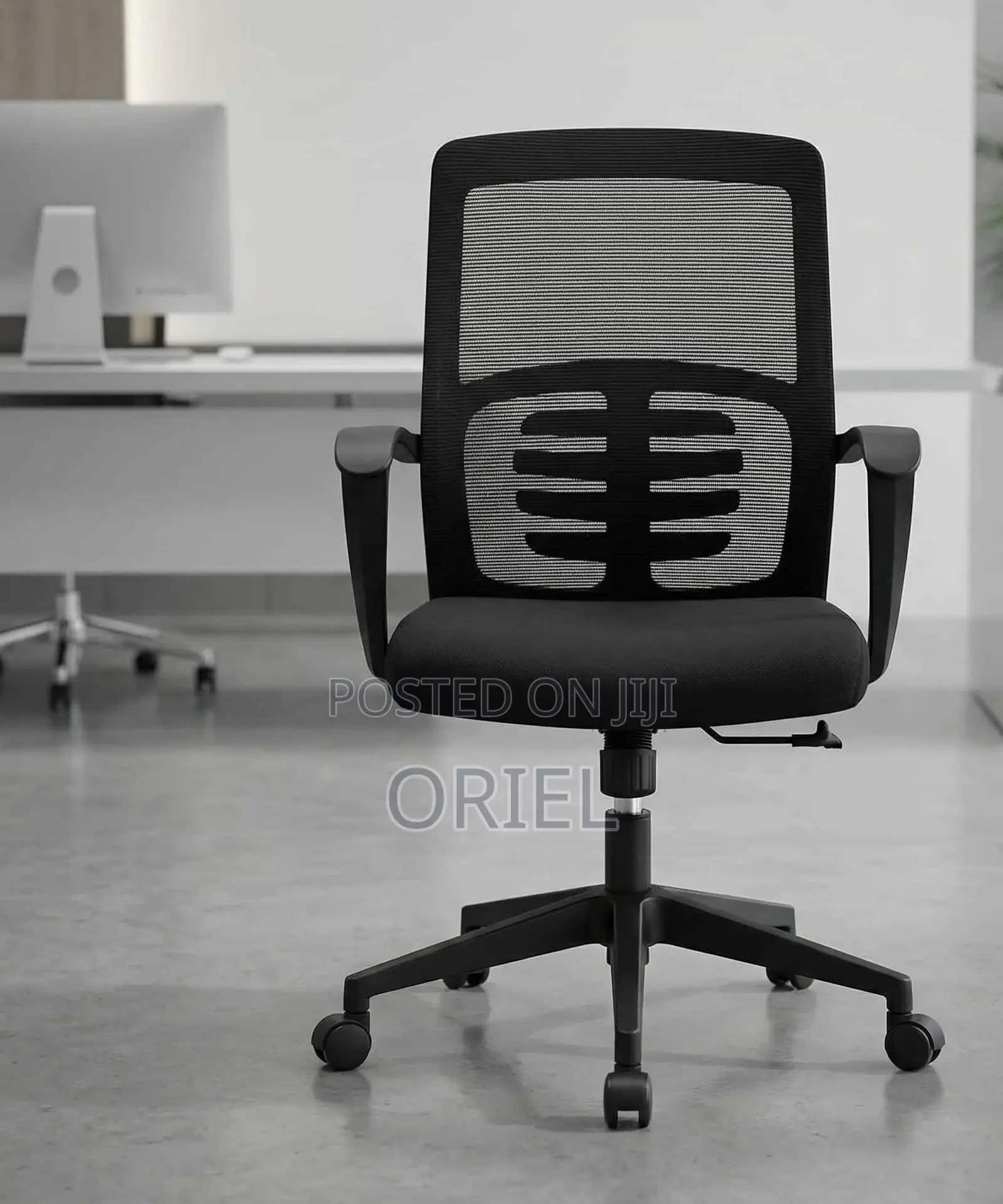 Office Chair : Height Adjustable Mid-Back Mesh Office Chair