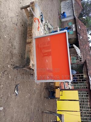 Notice Board Wall Mount Glass Sliding 90cm X 120cm - thumbnail 2