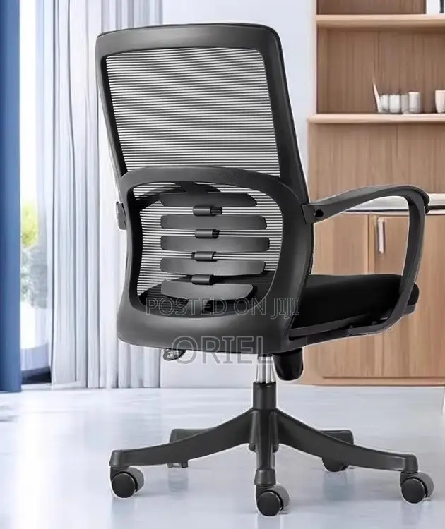 Office Chair : Height Adjustable Mid-Back Mesh Office Chair