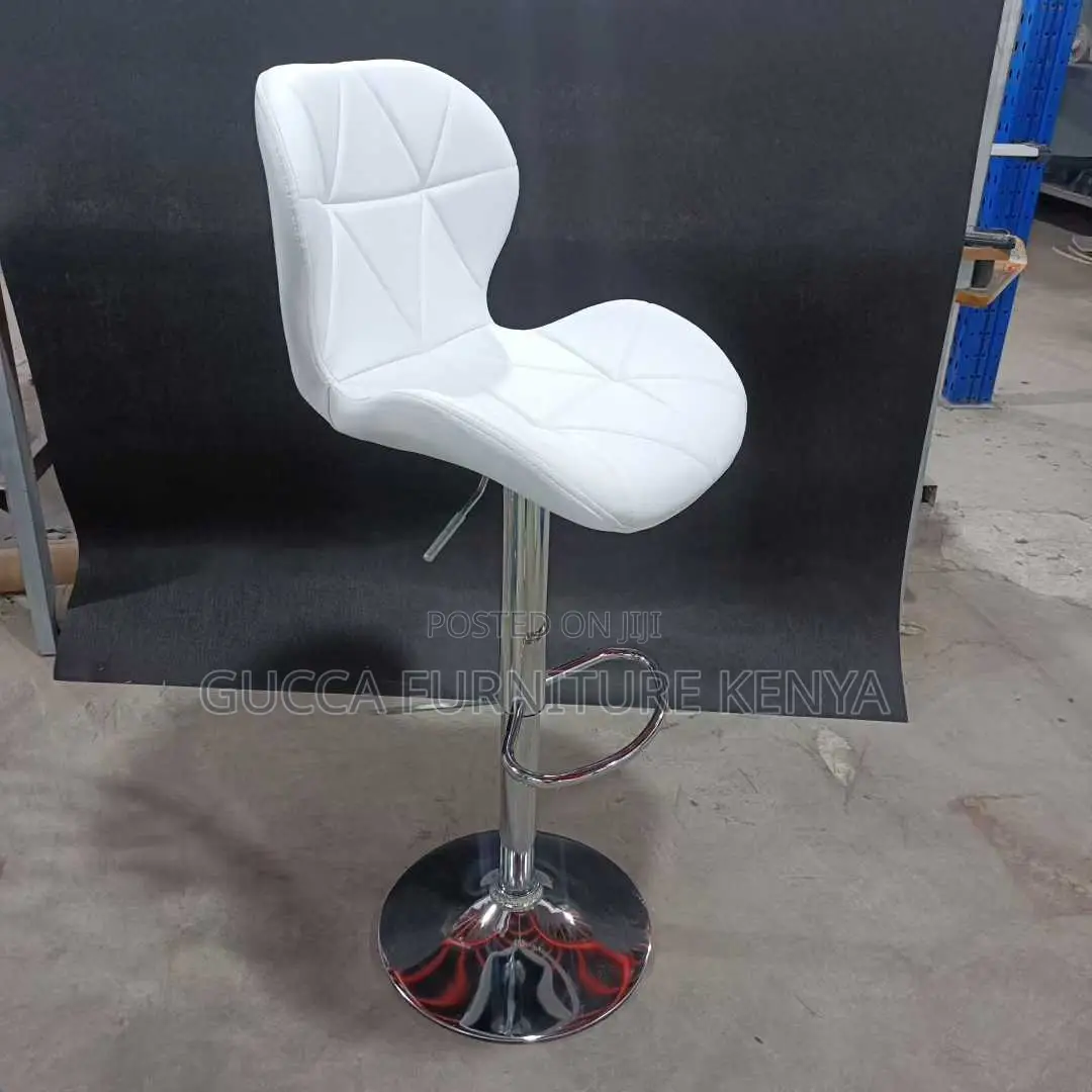 Leather Cushioned Adjustable Counter Barstool