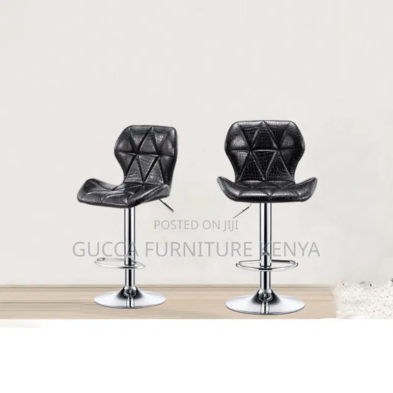 Leather Cushioned Adjustable Counter Barstool