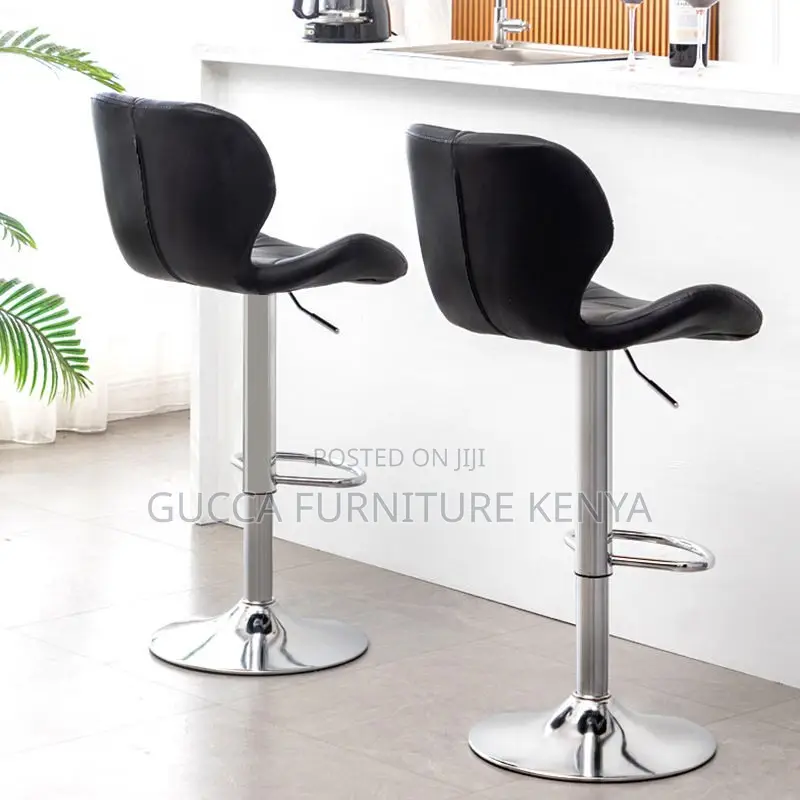 Leather Cushioned Adjustable Counter Barstool