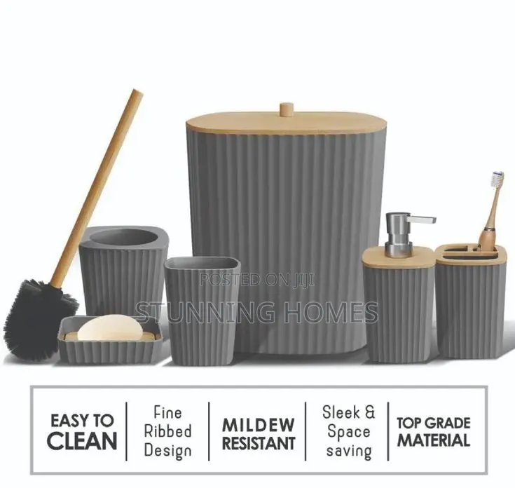 6pc Bathroom Accessories