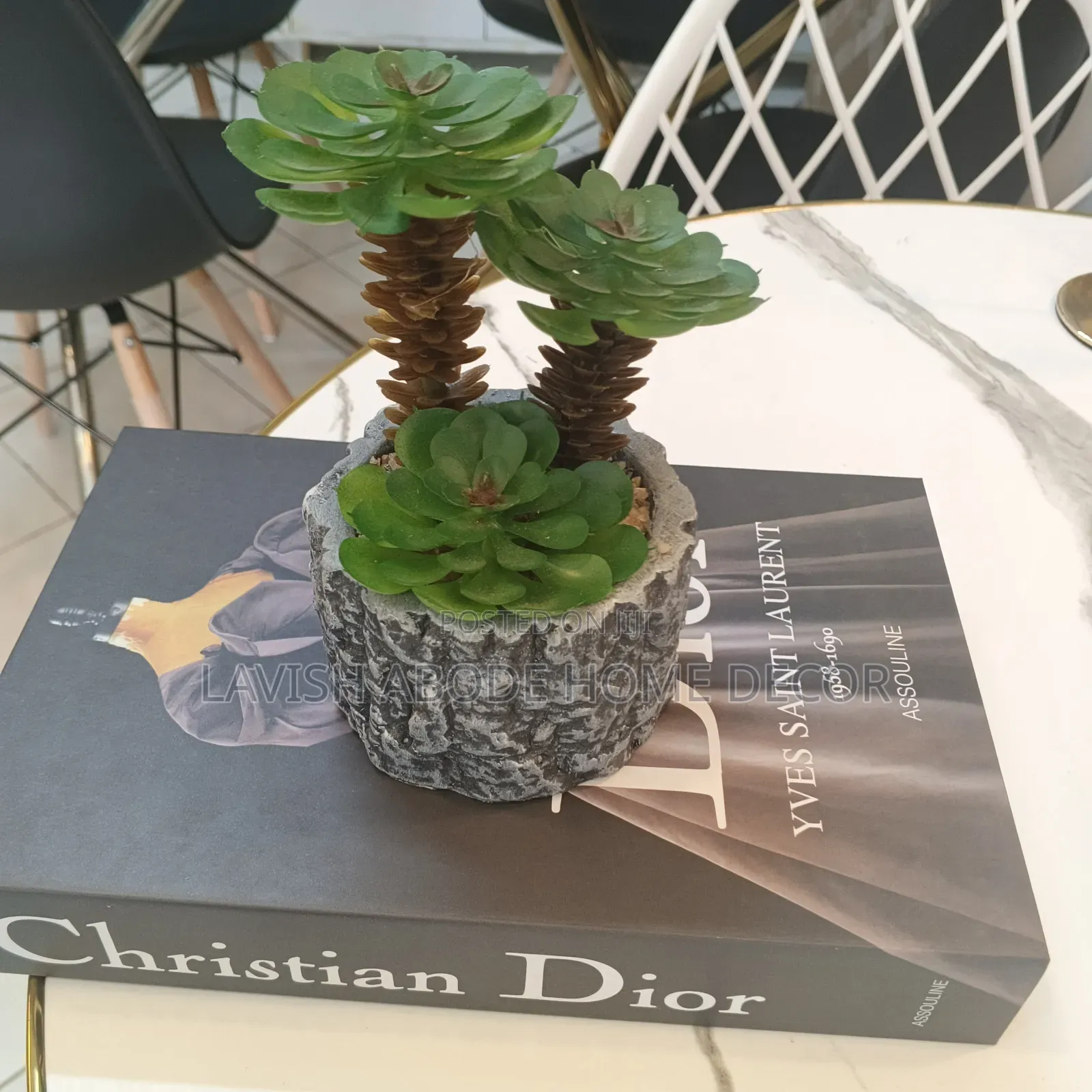 Green Artificial Succulent .