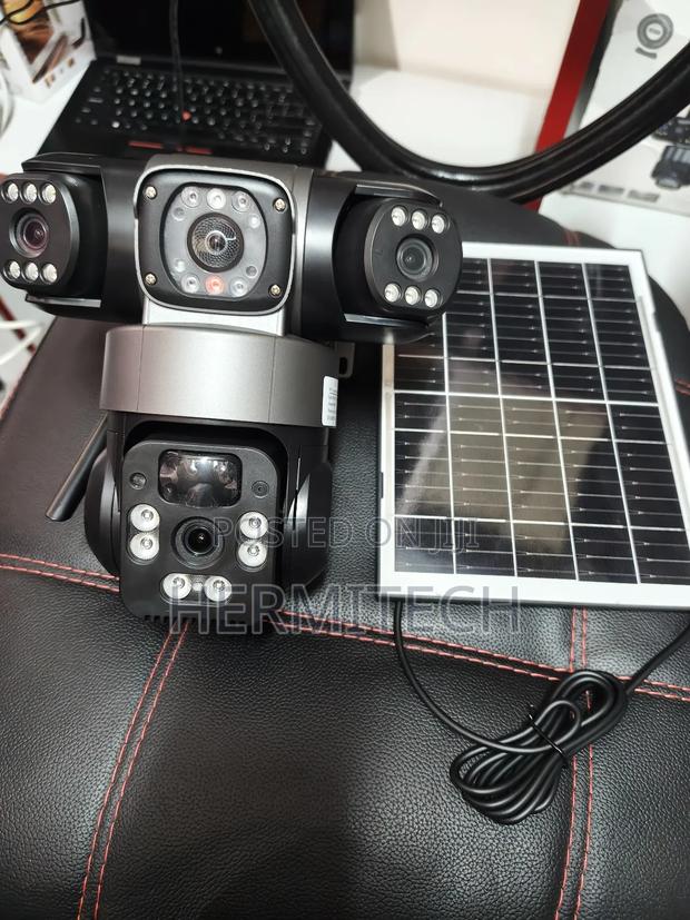 All Weather Proof Security Camera CCTV With Triple Lens Wifi Smart