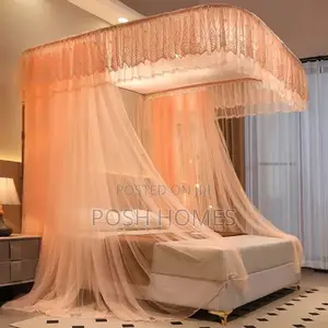 Two Stand Orange Mosquito Nets