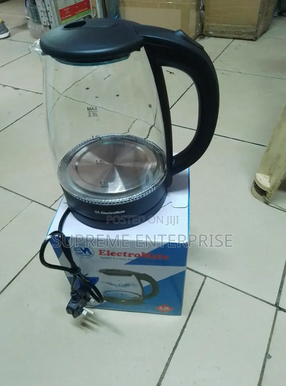 Electromate Glass Kettle/Electric
