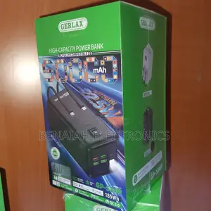 50000 Mah Powerbank With Inbuilt Cables and Flash Light