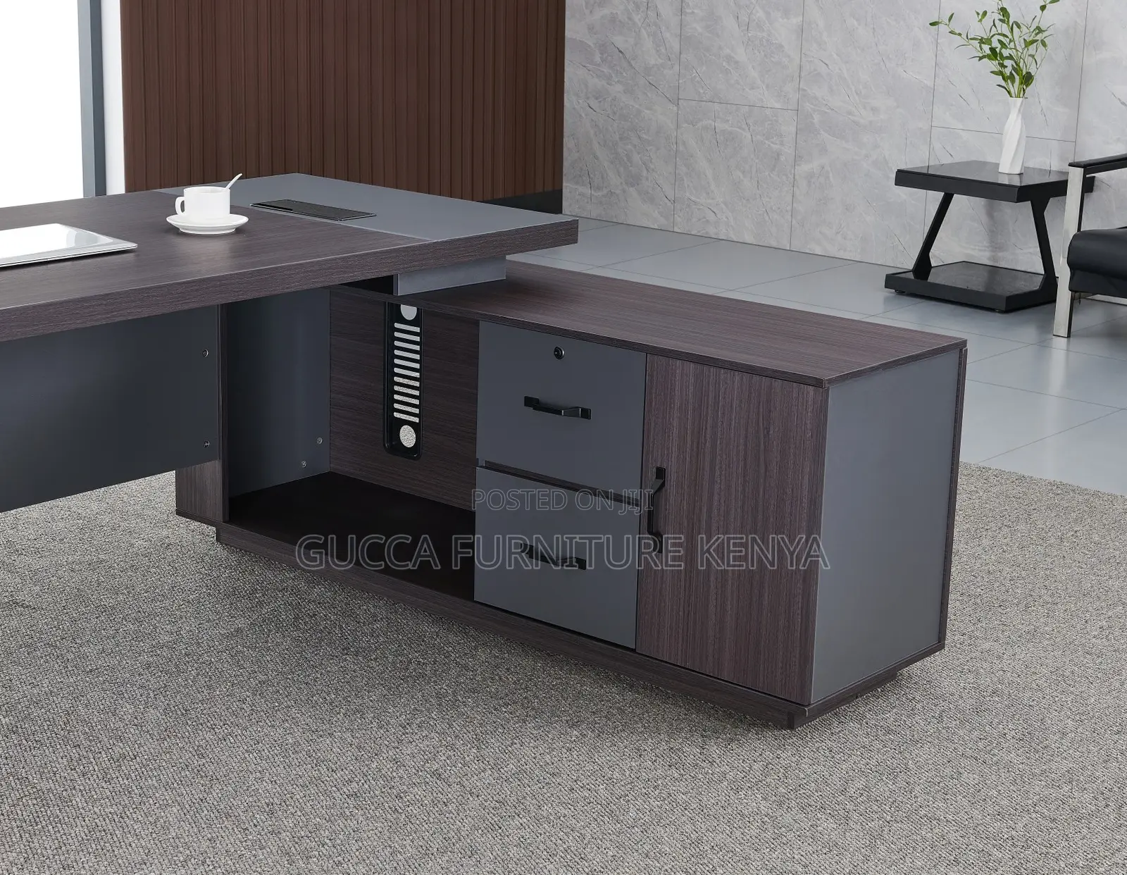 1.8 Meters L-Shaped Professional Office Table