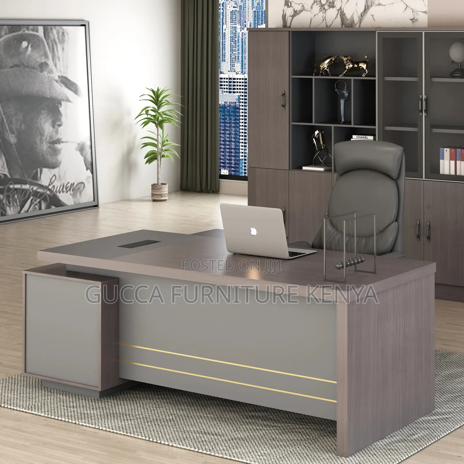 1.8 Meters L-Shaped Professional Office Table