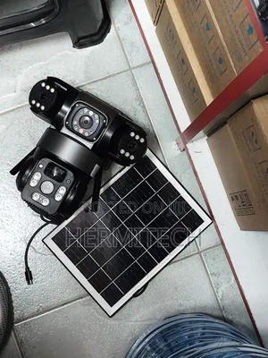 Security Camera Monitor Night Vision 3 Lens Wifi Smart Solar Powered