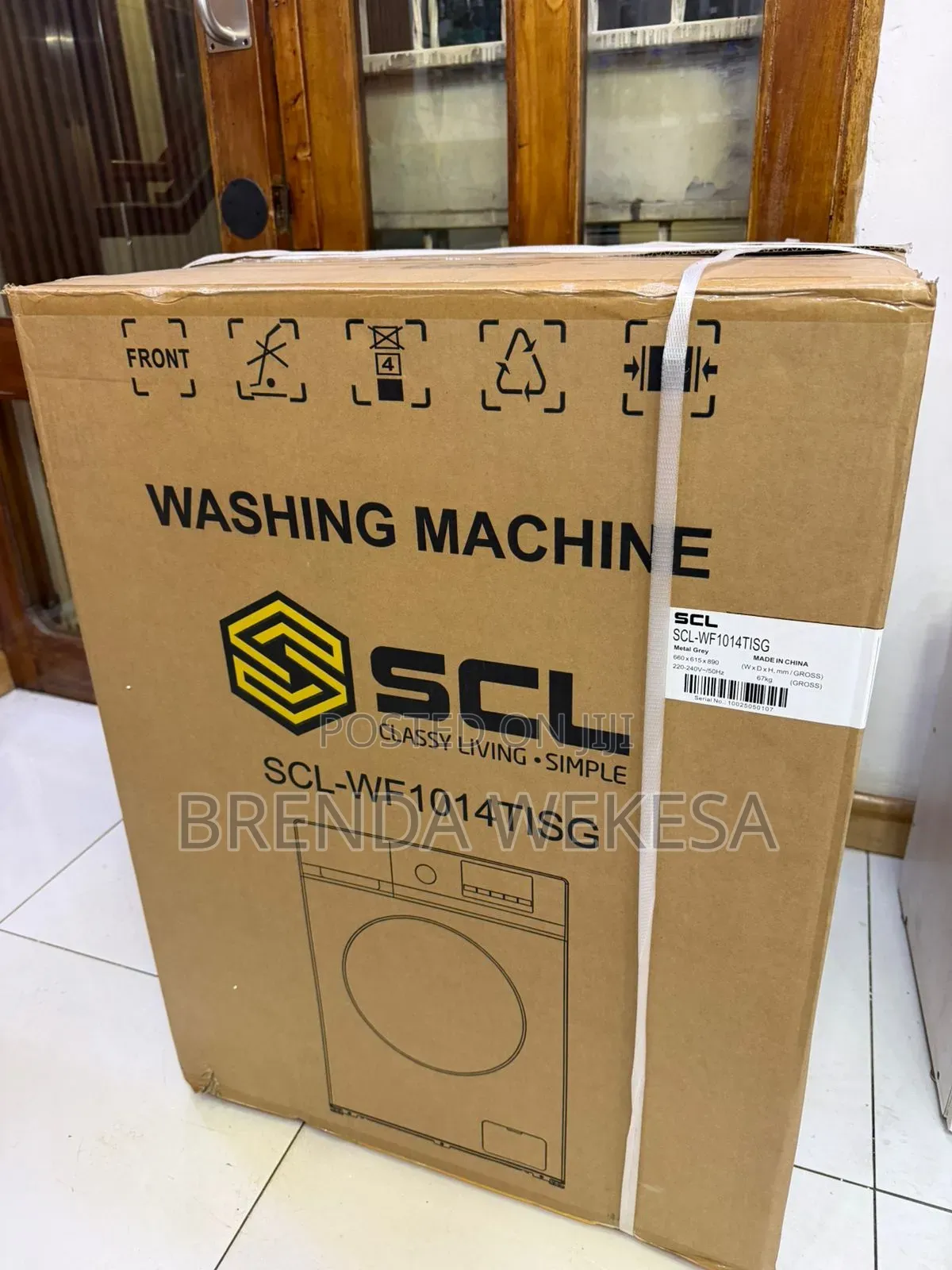 SCL 10kg Washing Machine -SCL-Wf1014tisg