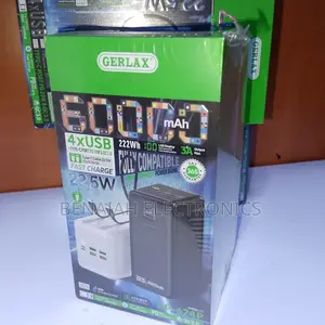 60000 Mah Powerbank With Inbuilt Cables,Led Power Display