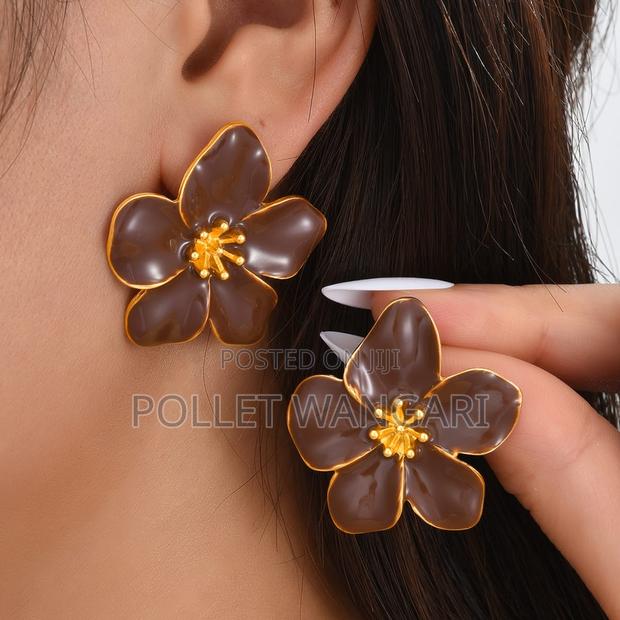 Flower Statement Earrings