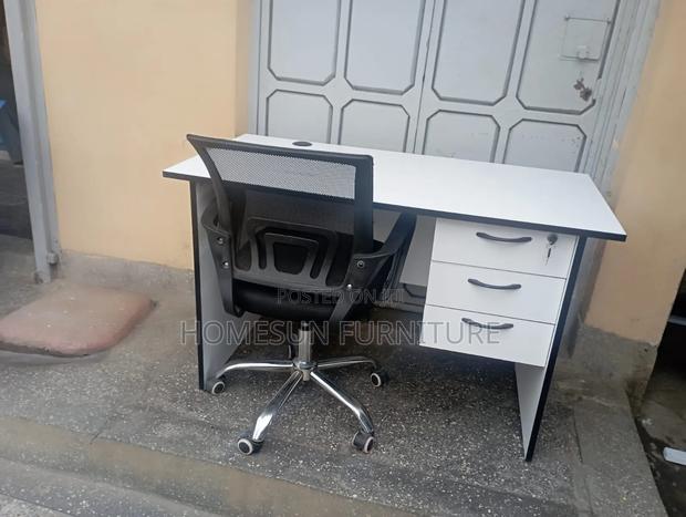 1.2m Simple Office Desk and Office Chair - main view