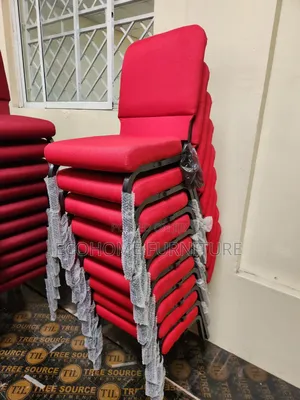 Red Stackable Church Chair
