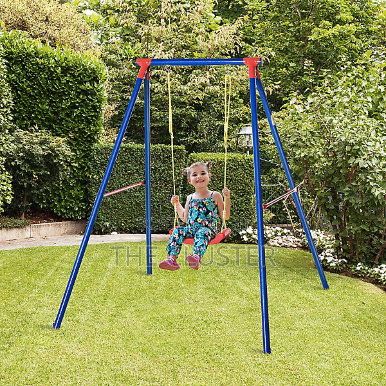 Heavy Duty Kids Swing Frame | Metal Garden Play Swing Stand No