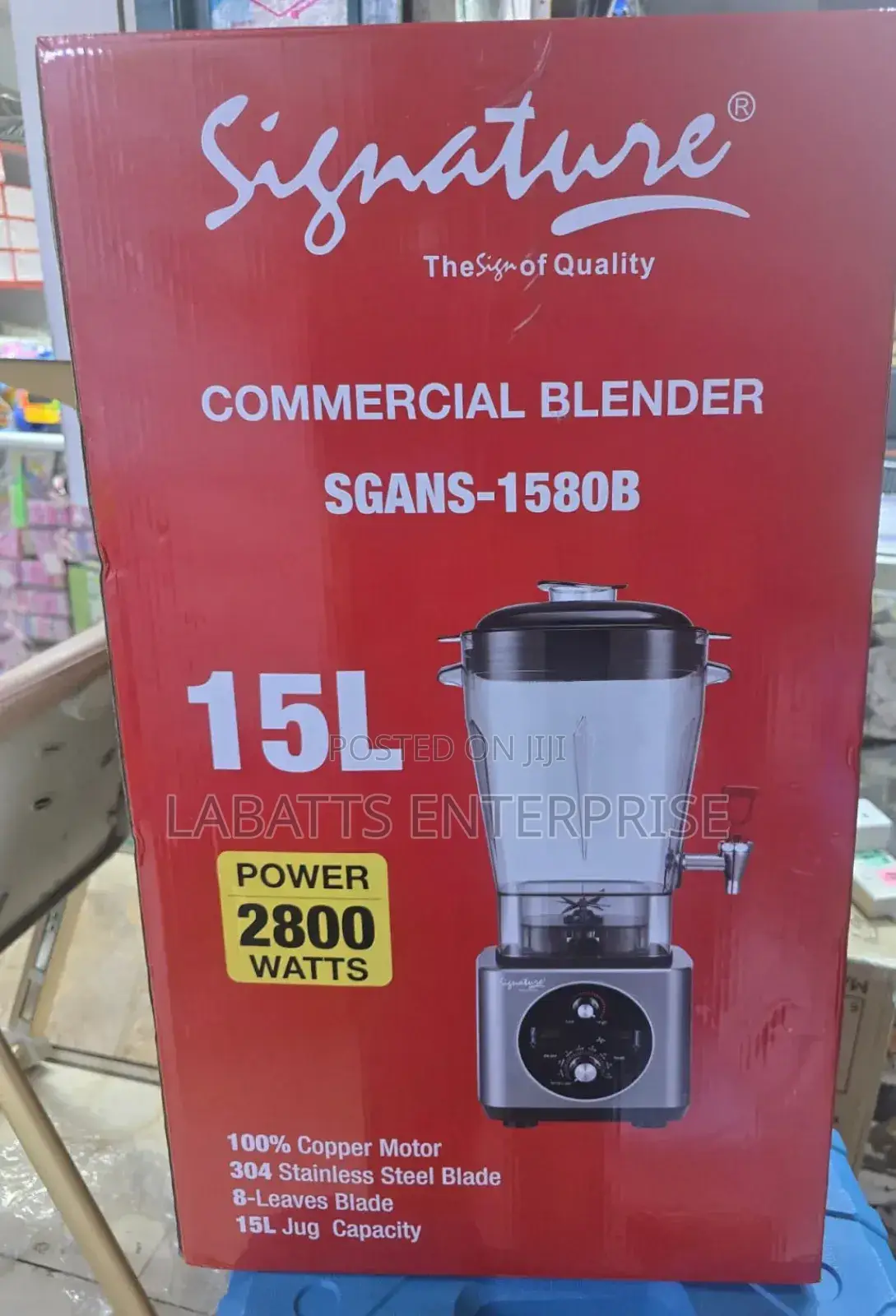 2800 Watts Signature Commercial Blender With 15l Jar