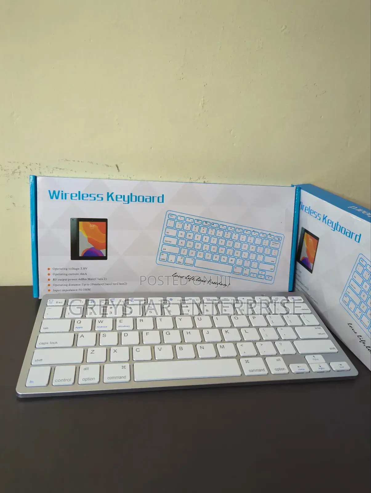 Bluetooth Silent Wireless Keyboard for Office and Home Tv