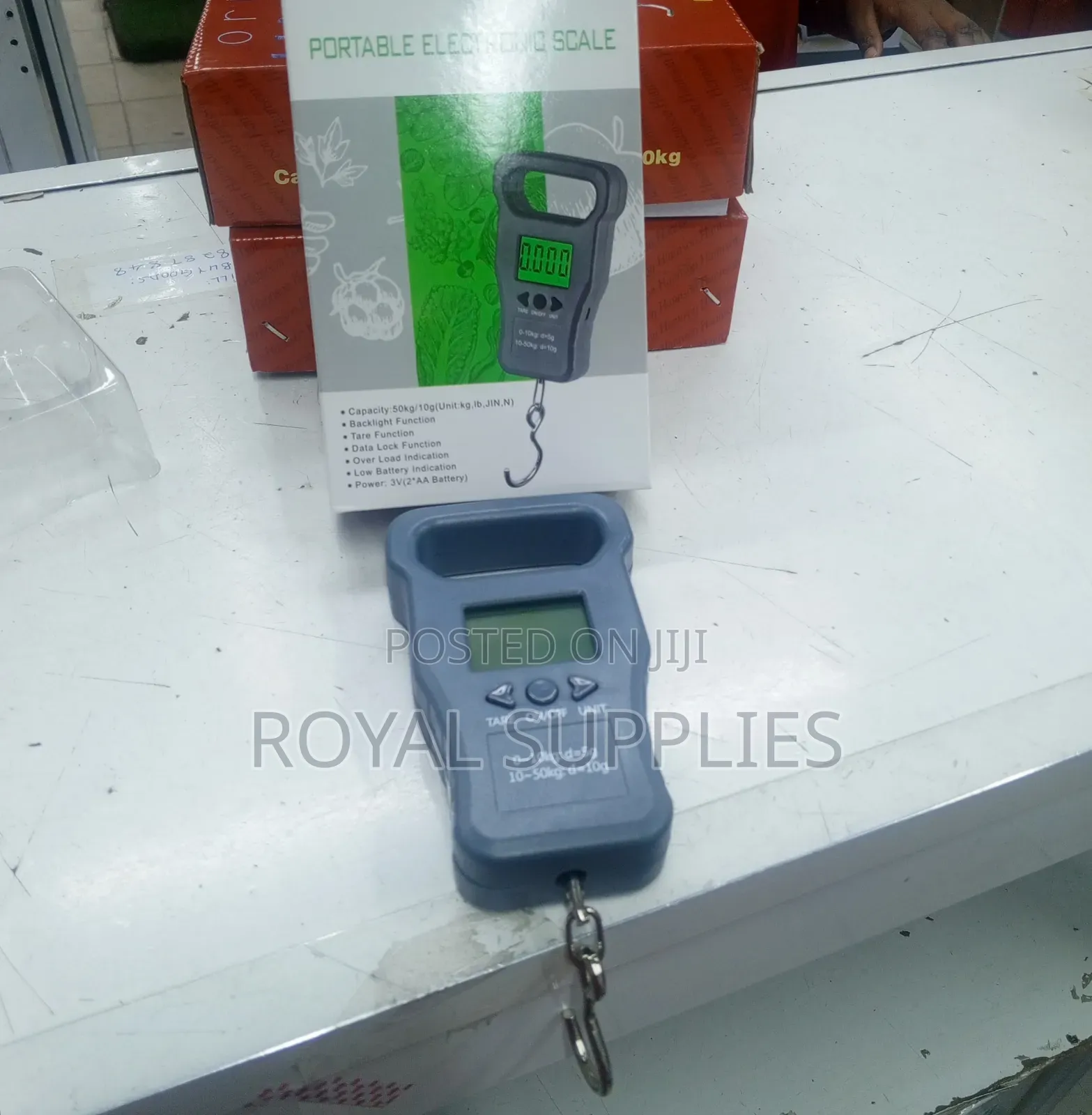Rechargeable 50kg Hanging Scale
