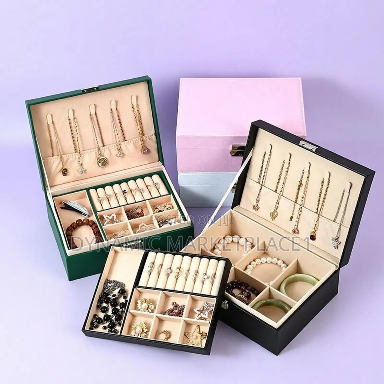 Leather Jewelry Organizer Box
