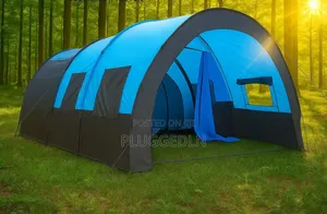 Tunnel Family Tent - 10-13 Persons 3 in 1 Partitioned Tents