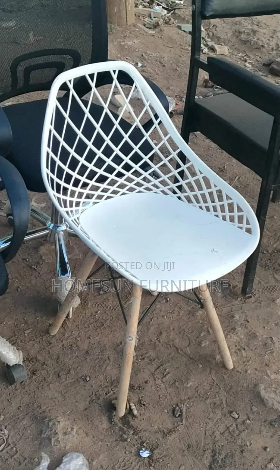 White Mesh Eames Chair