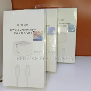 15 Pro Max iPhone Charger 60 Watts With Folding Pins