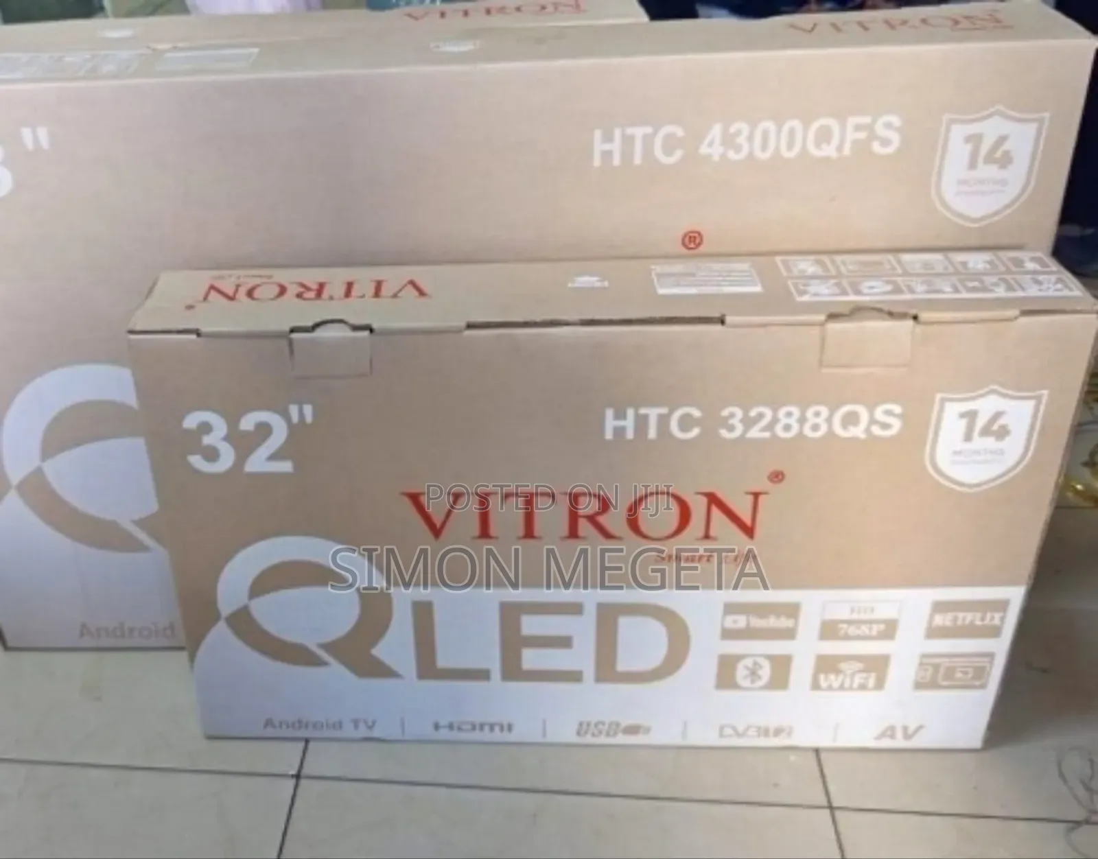 14 Months Warranty Vitron 32 Inch Qled Tv