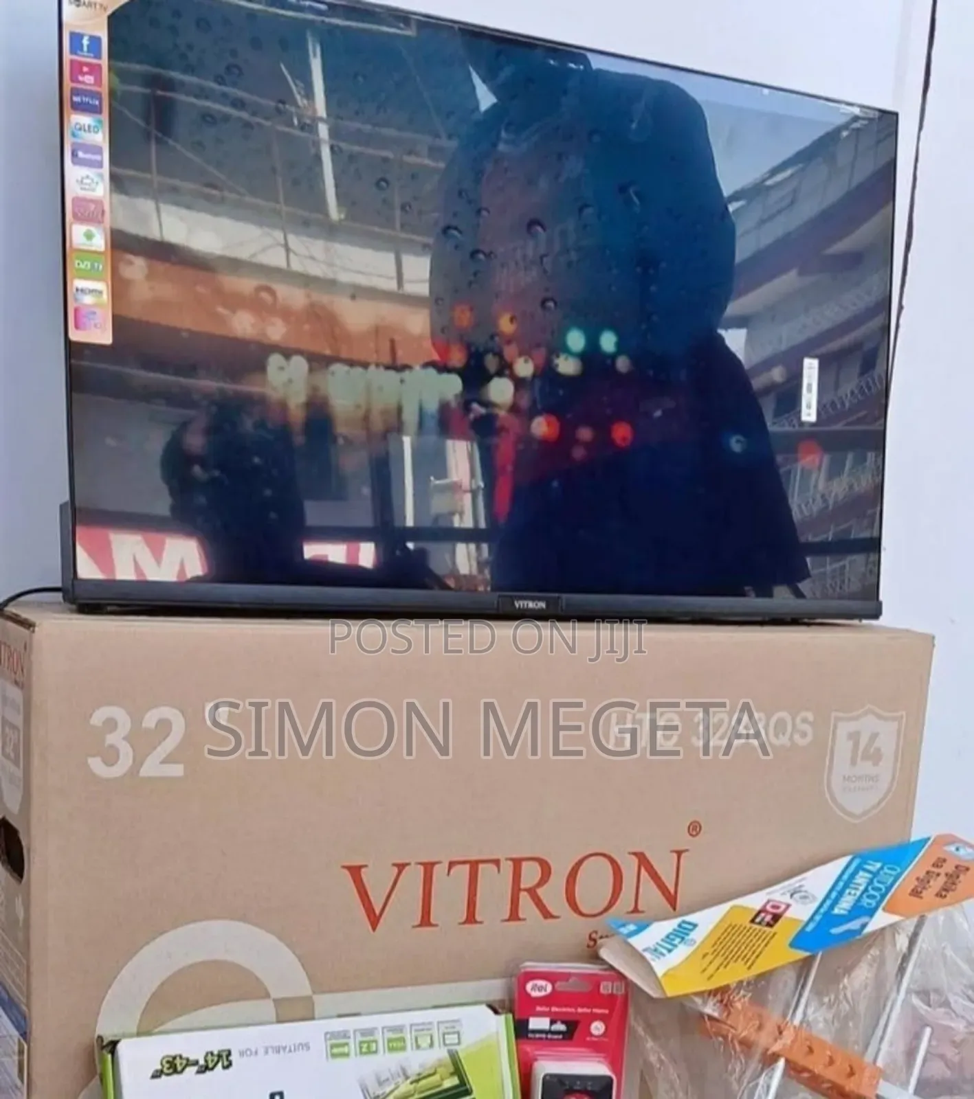 Vitron 32 Inch Qled Tv With Remote Control